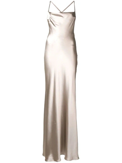 Shop Galvan Whiteley Dress Silver