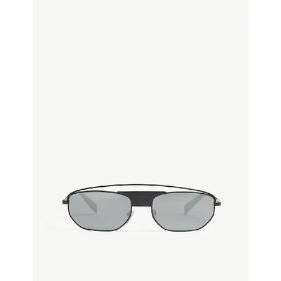 Shop Alain Mikli A04014 Rectangle-frame Sunglasses In Black