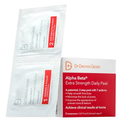 Shop Dr Dennis Gross Skincare Skincare Alpha Beta Extra Strength Daily Peel (pack Of 5)