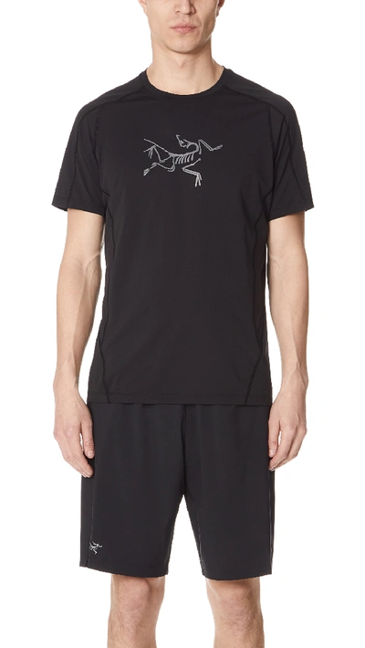 Shop Arc'teryx Phasic Evolution Tee In Black