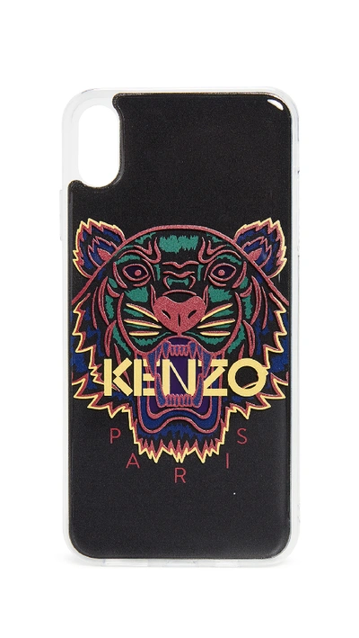 Shop Kenzo 3d Tiger Head Iphone Xs Max Case In Black