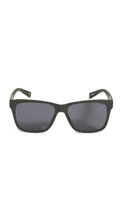 Shop Le Specs Systematic Sunglasses In Khaki Smoke