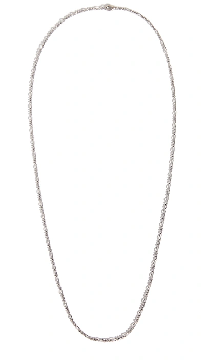 Shop Miansai Figaro Chain Necklace In Sterling Silver