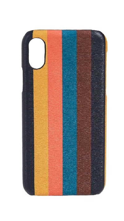 Shop Paul Smith Bright Stripe Iphone X Case