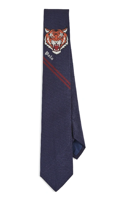Shop Polo Ralph Lauren Tiger Head Panel Tie In Navy