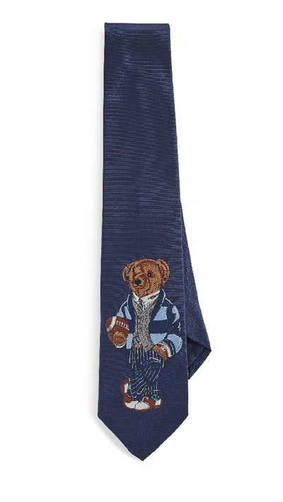 Shop Polo Ralph Lauren Greys Hall Bear Tie In Navy