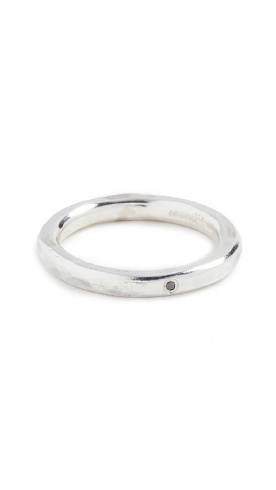 Shop Scosha Simple Band Ring In Silver
