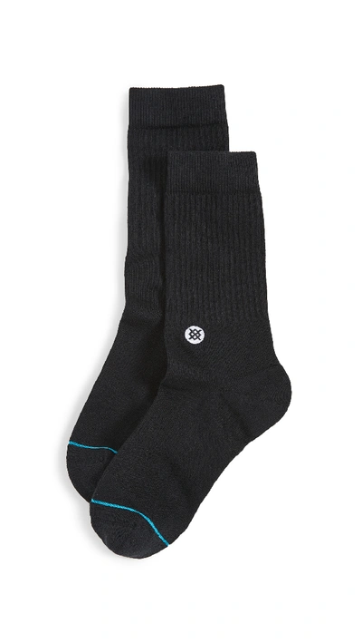 Shop Stance Icon Crew Socks In Black