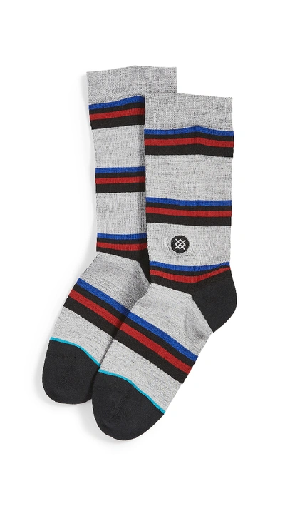 Shop Stance Wooly Socks In Charcoal