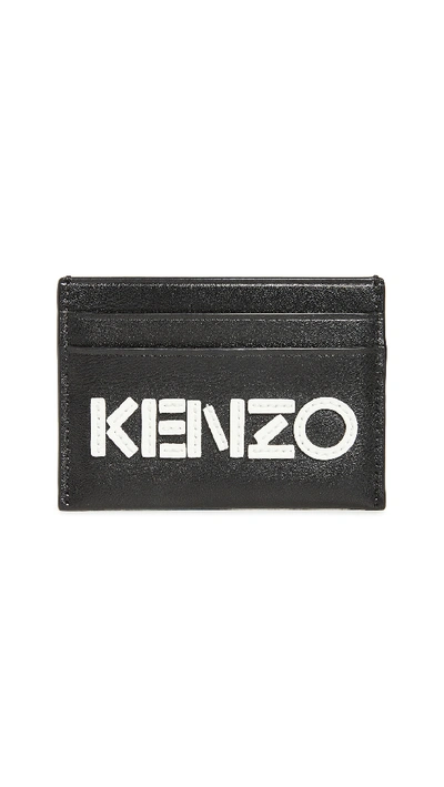 Shop Kenzo Logo Cardholder In Black