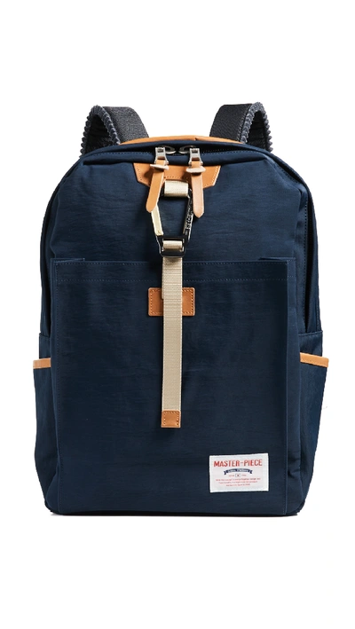 Shop Master-piece Link Backpack In Navy