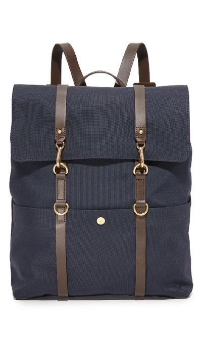 Shop Mismo M / S Backpack In Navy/dark Brown