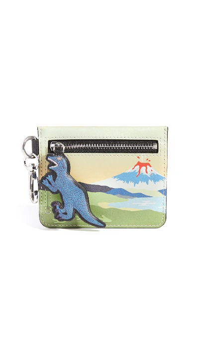 Shop Ps By Paul Smith Dino Print Zip Pouch In Green