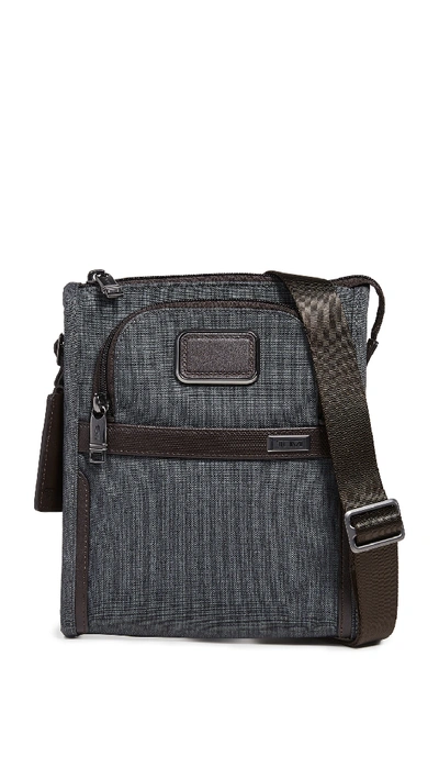 Shop Tumi Alpha Small Pocket Bag In Anthracite