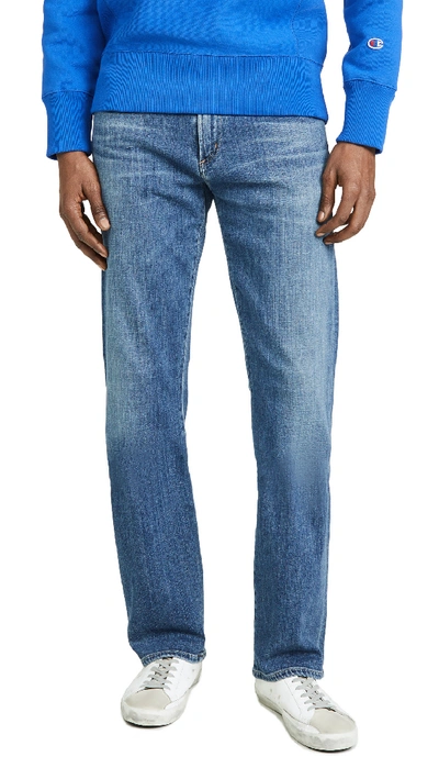 Shop Citizens Of Humanity Sid Regular Straight Jeans Aurora