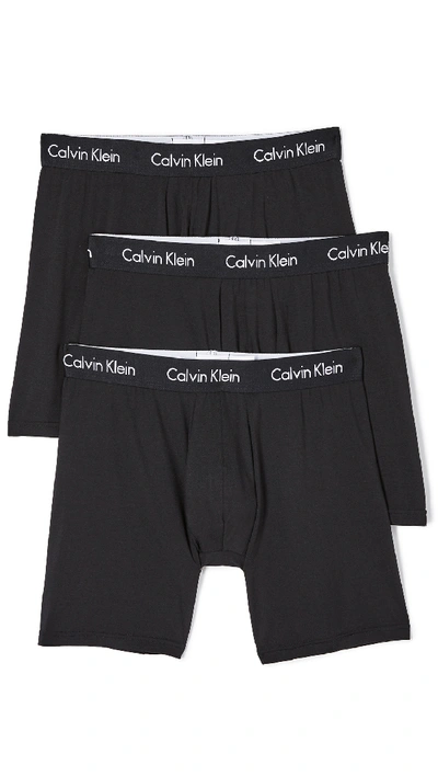 Shop Calvin Klein Underwear 3 Pack Body Modal Boxer Briefs Black