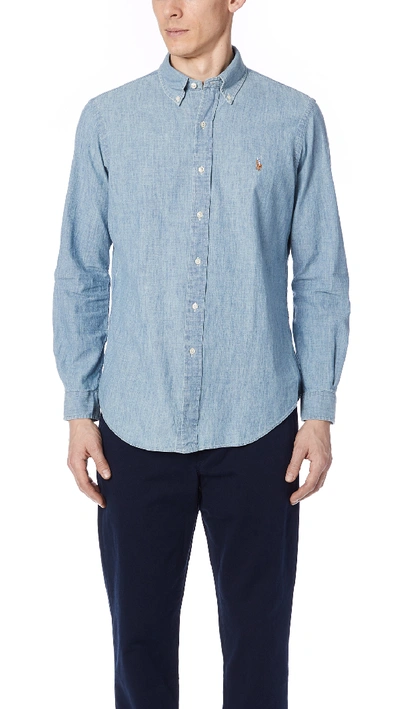 Shop Polo Ralph Lauren Standard Fit Chambray Sport Shirt