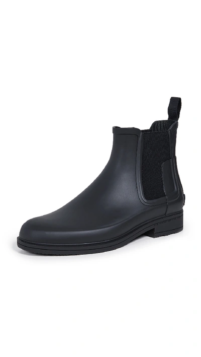 Shop Hunter Men's Refined Slim Fit Chelsea Boots Black