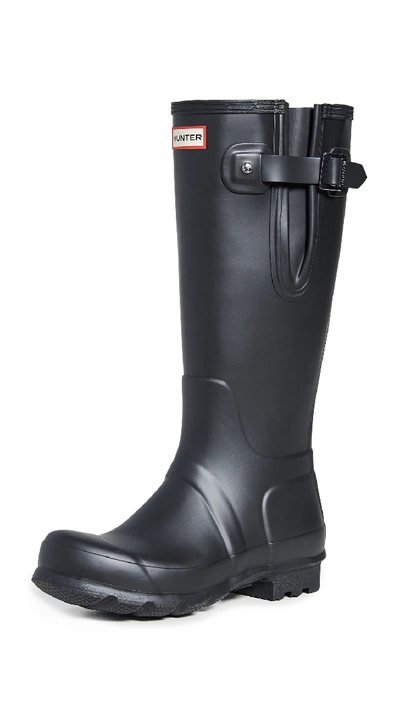 Shop Hunter Men's Tall Side Adjustable Rain Boots Black