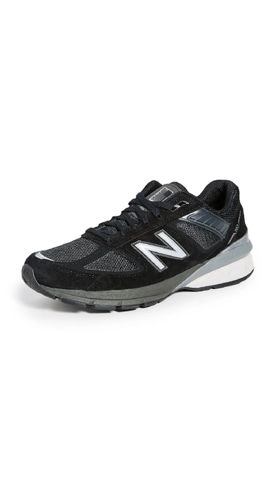 Shop New Balance Made In Us 990v5 Sneakers In Black