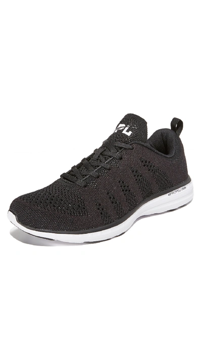 Shop Apl Athletic Propulsion Labs Techloom Pro Running Sneakers Black/white/black
