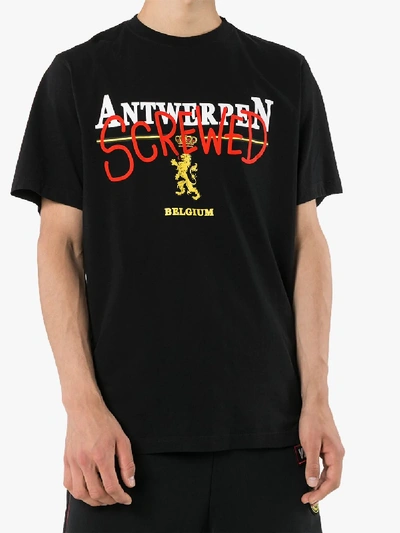 Shop Vetements Screwed T-shirt In Black