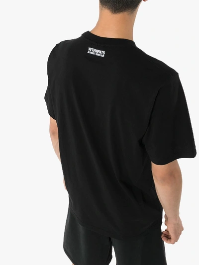 Shop Vetements Screwed T-shirt In Black