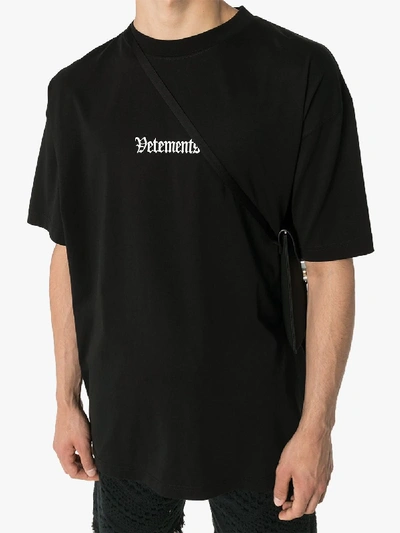 Shop Vetements Ramstein Germany Logo Print T-shirt In Black