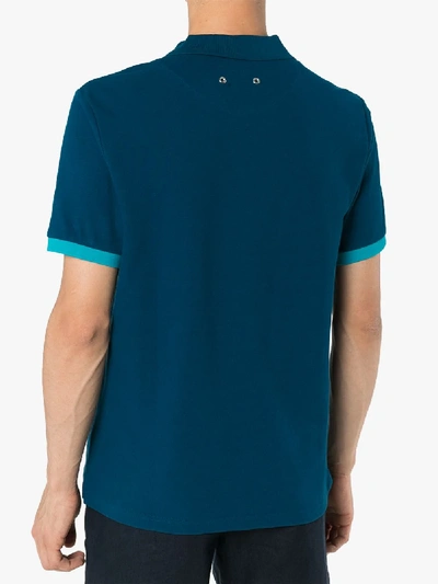 Shop Vilebrequin Palatin Cotton Polo Shirt In Blue