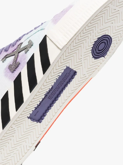 Shop Off-white White Vulcanized Tie-dye Low Top Sneakers
