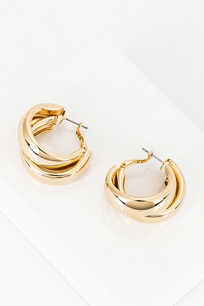 Shop 8 Other Reasons Coupled Hoops In Gold