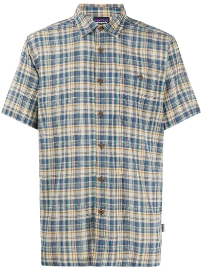 Shop Patagonia Organic Cotton Plaid Shirt In Blue