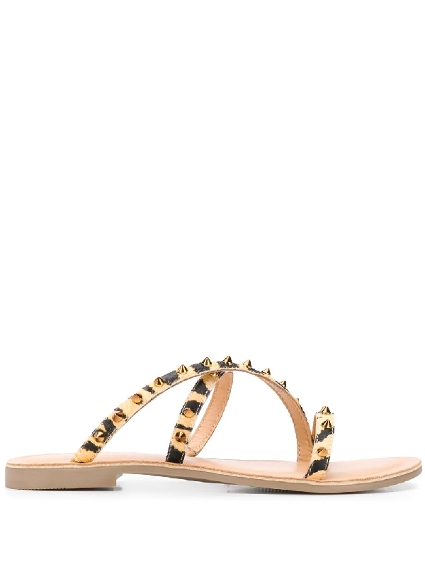 kurt geiger leopard print sandals