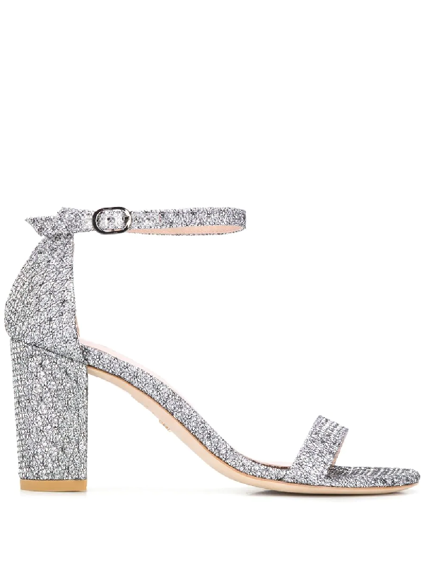 stuart weitzman nearly nude silver