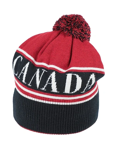 Shop Canada Goose Hat In Maroon