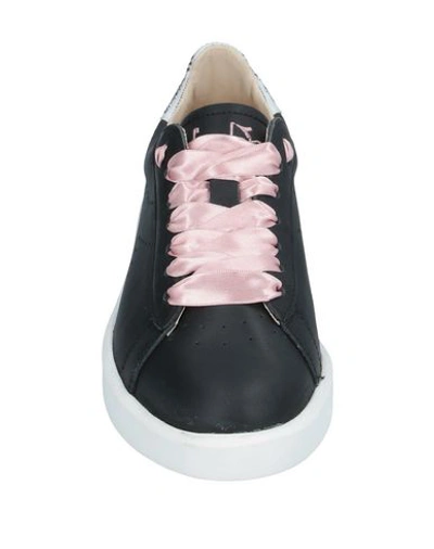 Shop Diadora Heritage Woman Sneakers Black Size 7 Soft Leather, Textile Fibers