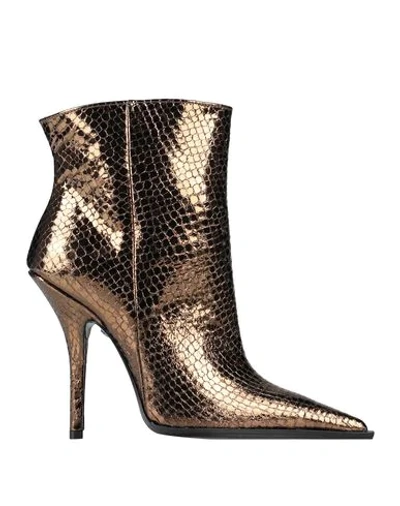 Shop Tipe E Tacchi Ankle Boots In Bronze