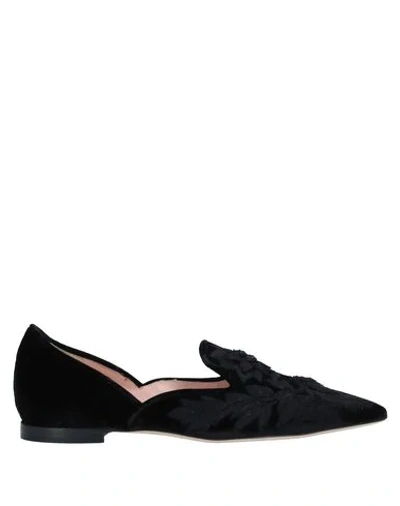 Shop Alberta Ferretti Loafers In Black