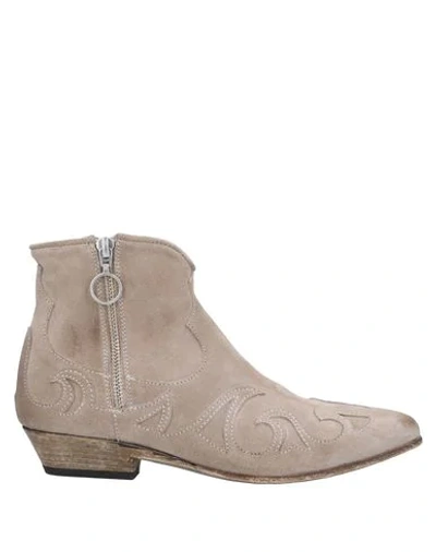 Shop Lemaré Ankle Boot In Dove Grey