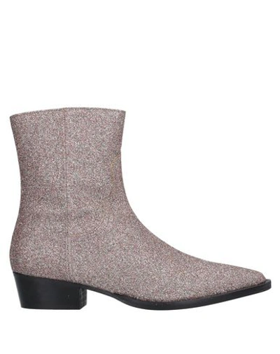 Shop Gestuz Ankle Boots In Platinum