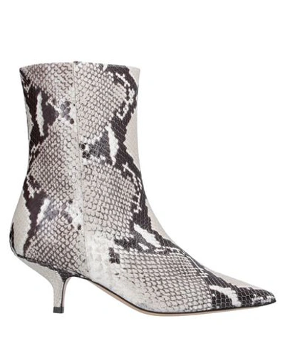Shop Bruno Magli Ankle Boots In Light Grey