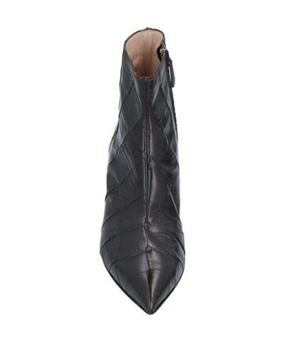 Shop Alberto Gozzi Ankle Boots In Dark Brown