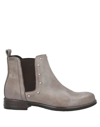 Shop Manas Ankle Boots In Dove Grey