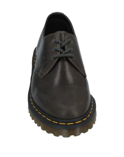 Shop Dr. Martens' Laced Shoes In Dark Green