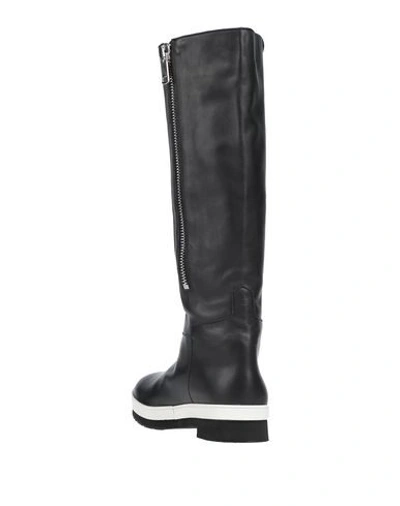 Shop Plan C Woman Knee Boots Black Size 9 Calfskin