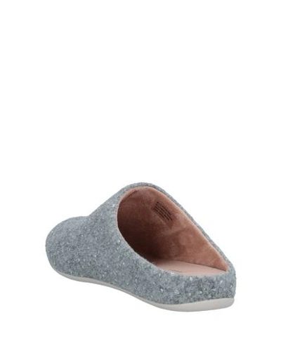 Shop Fitflop Slippers In Light Grey
