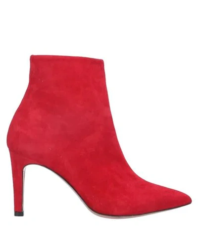 Shop P.a.r.o.s.h Ankle Boots In Red