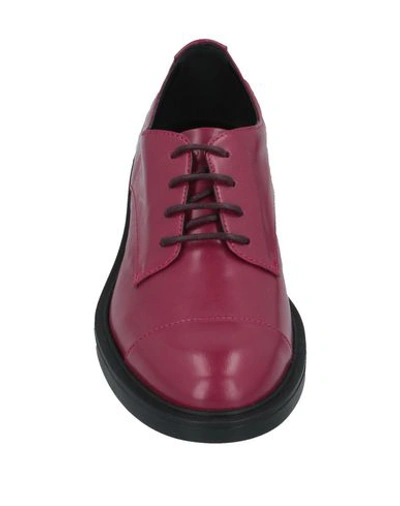 Hogan Lace-up Shoes In Red