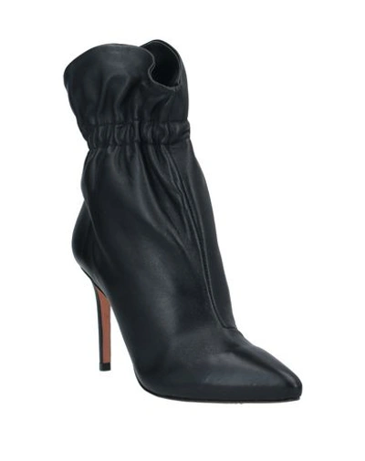 Schutz Stiletto Heel Ankle Boots In Black