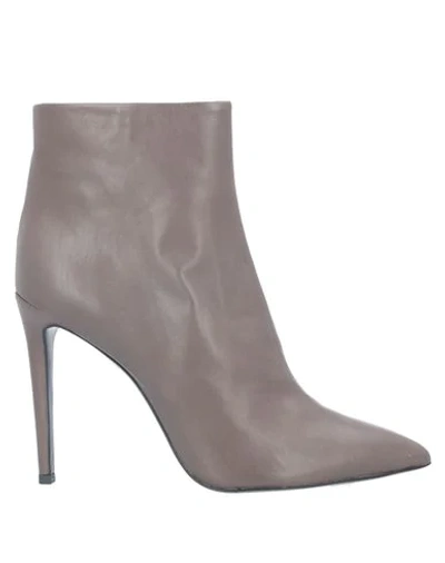 Shop Gianni Marra Ankle Boots In Dove Grey